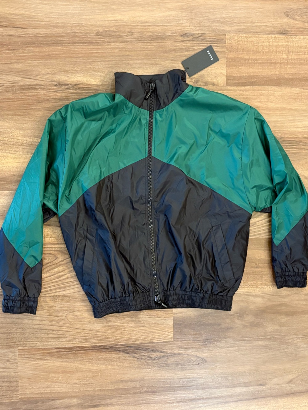Rhude Green and Black Windbreaker Jacket